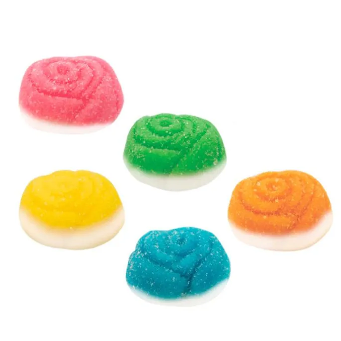 Gominolas de azúcar Flores de colores (1 kg) - Sin gluten - Jake