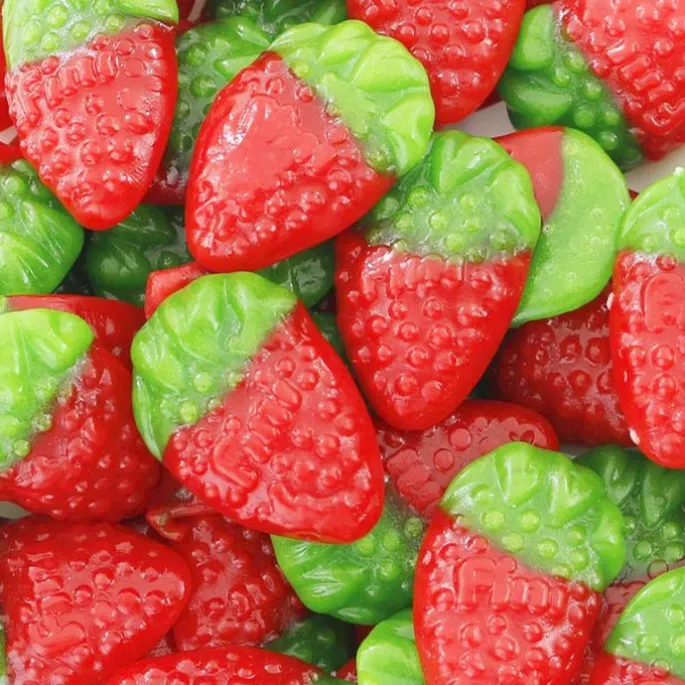 Gominolas de azúcar Fresas (1 kg) - Sin gluten - Fini