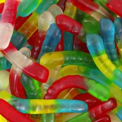 Gominolas de azúcar Gusanos de colores (1 kg) - Sin gluten - Fini