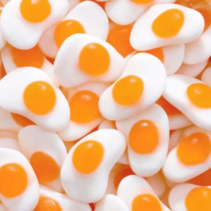 Gominolas de azúcar Huevos fritos (1 kg) - Sin gluten - Fini
