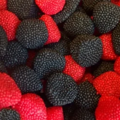 Gominolas de azúcar Moras rojas y negras (1 kg) - Sin gluten - Fini