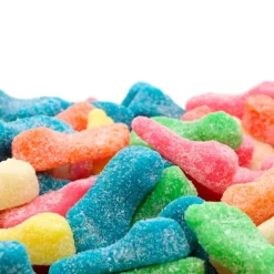 Gominolas de azúcar pies ácidos de colores (1 kg) - Sin gluten - Vidal