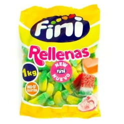 Gominolas de azúcar plátanos rellenos 1 kg - Fini