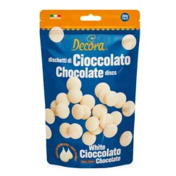 Gotas de chocolate blanco 250 g - Sin gluten - Decora