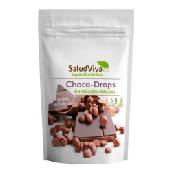 Gotas de chocolate ecológico Choco-drops 125 g - Sin gluten - SaludViva