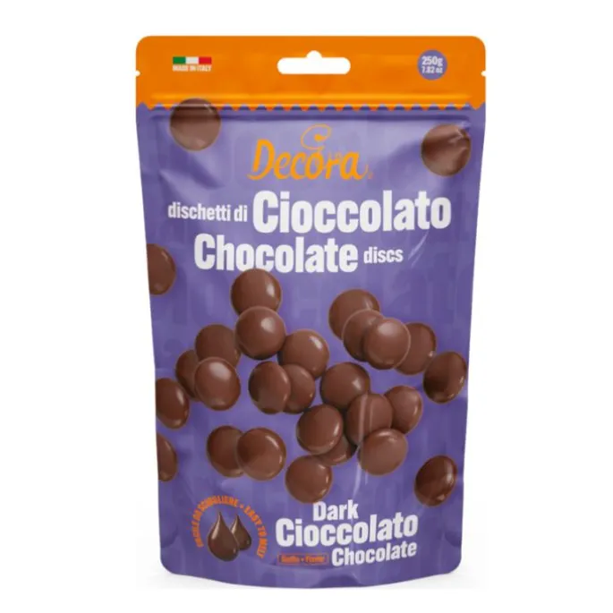 Gotas de chocolate negro 250 g - Sin gluten - Decora