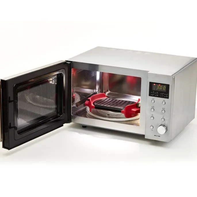 Grill para microondas Microwave Grill Mark 25 cm - Acero antiadherente - Lékué