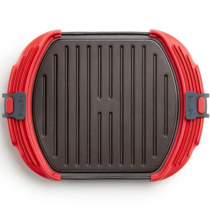Grill para microondas Microwave Grill Tamaño XL - Acero antiadherente - Lékué + REGALO molde donuts