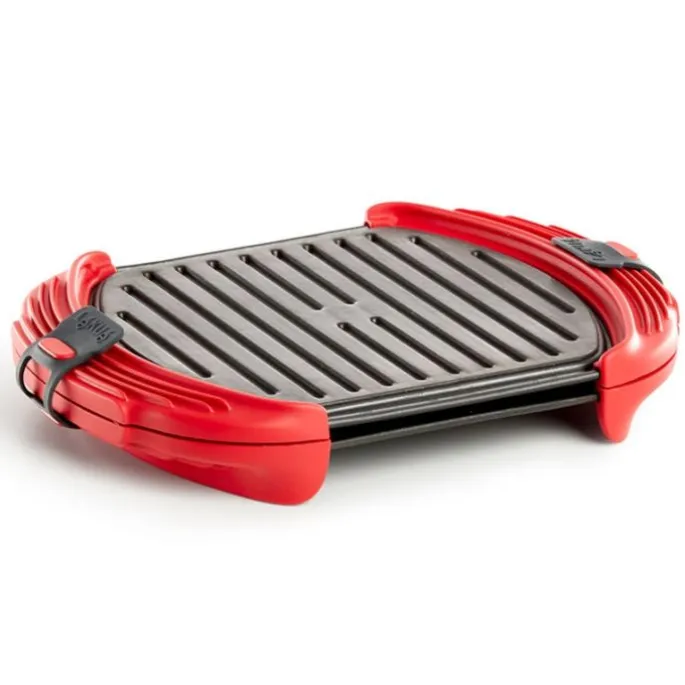 Grill para microondas Microwave Grill Tamaño XL - Acero antiadherente - Lékué + REGALO molde donuts