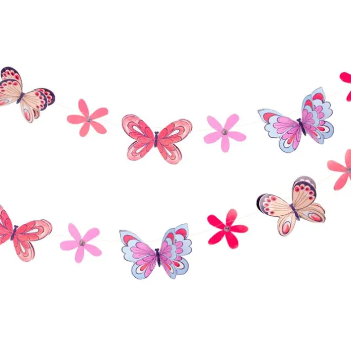 Guirnalda de papel flores y mariposas Tilly & Tigg - Talking Tables