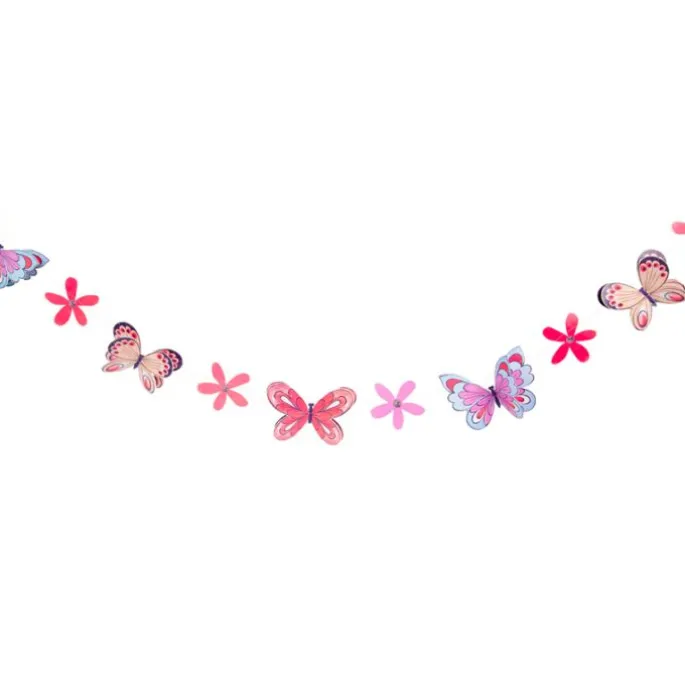 Guirnalda de papel flores y mariposas Tilly & Tigg - Talking Tables