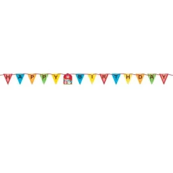 Guirnalda de papel Happy Birthday animales de la granja 1,82 m - Creative Converting