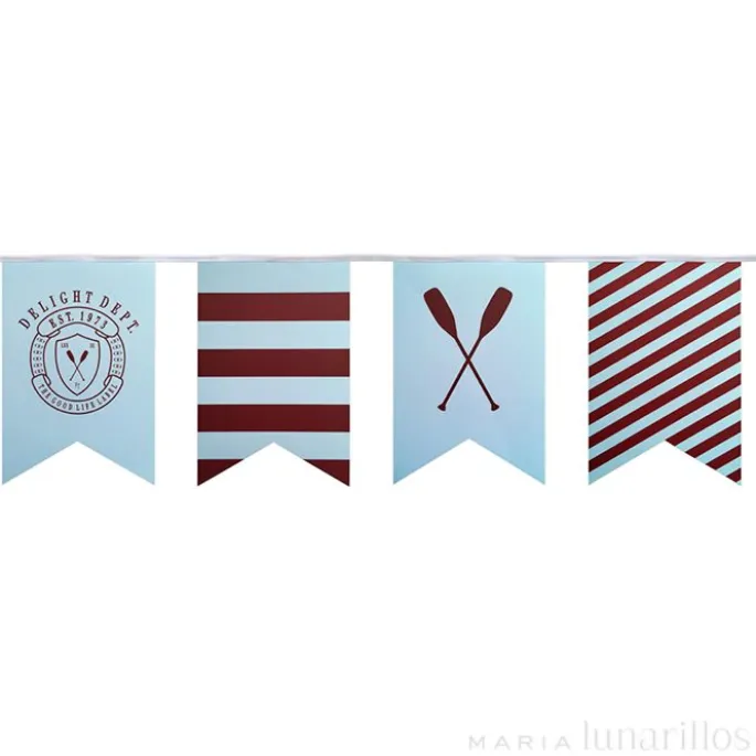 Guirnalda de papel Preppy Paddle 4,5 metros - Delight Department