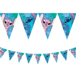 Guirnalda de papel Stitch y Angel 2,3 m - Decorata Party