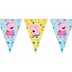 Guirnalda de plástico Peppa Pig 2,3 m - Decorata Party