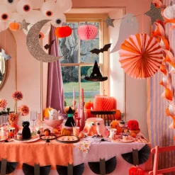 Guirnalda pompones, farolillos y figuras Halloween 2,1 m - Meri Meri + REGALO bolsas
