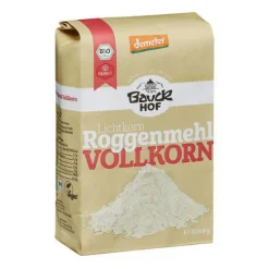 Harina de centeno integral ecológica 1 kg - Bauckhof