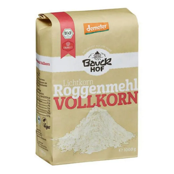 Harina de centeno integral ecológica 1 kg - Bauckhof