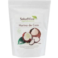 Harina de coco ecológica 500 gr - Sin gluten - SaludViva