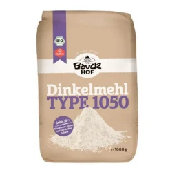 Harina de espelta semi integral 1050 ecológica 1 kg - Bauckhof