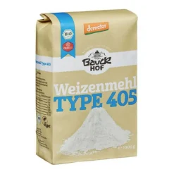 Harina de fuerza de trigo 405 ecológica 1 kg - Bauckhof