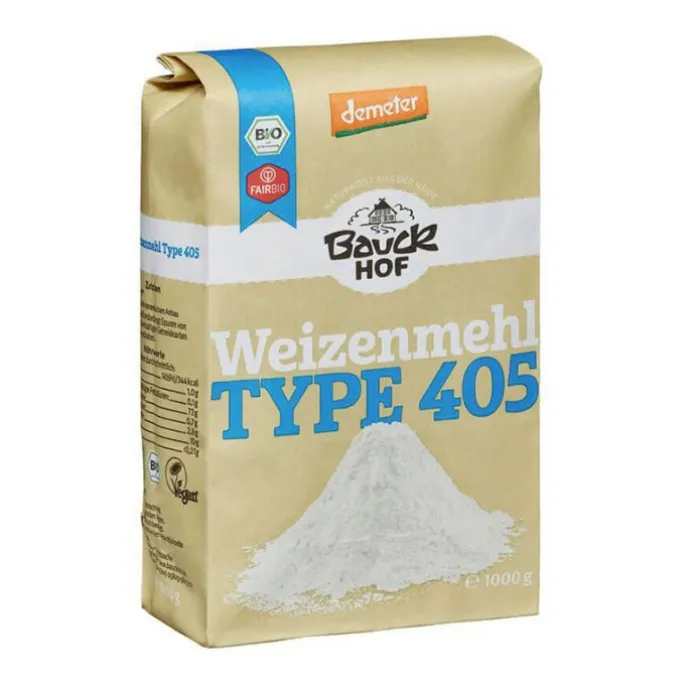 Harina de fuerza de trigo 405 ecológica 1 kg - Bauckhof