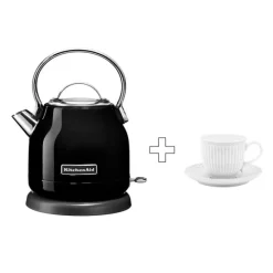 Hervidor eléctrico negro P2 - KitchenAid + REGALO taza y plato de té