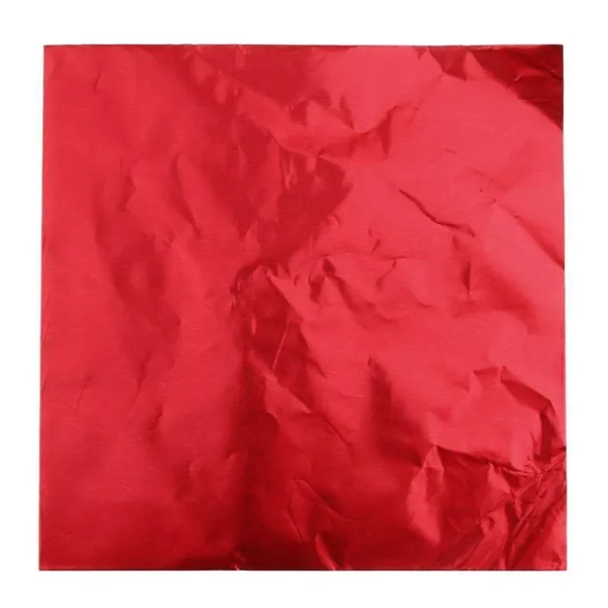 Hojas de aluminio rojas para bombones (150) - Decora