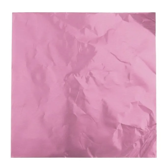 Hojas de aluminio rosas para bombones (150) - Decora