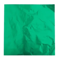 Hojas de aluminio verdes para bombones (150) - Decora