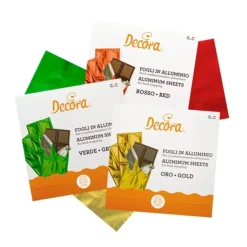 Hojas de aluminio verdes para tabletas de chocolate (150) - Decora