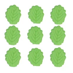Hojas de azúcar verdes 3 cm (12) - Funcakes