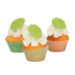 Hojas de azúcar verdes 3 cm (12) - Funcakes