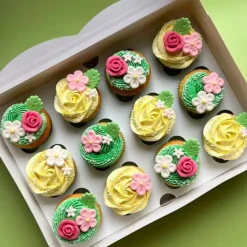 Hojas de azúcar verdes 3 cm (12) - Funcakes
