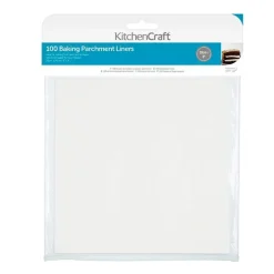 Hojas de cocción para horno recubiertas de silicona cuadradas 20 x 20 cm (100) - Kitchen Craft