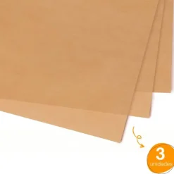 Hojas de cocción reutilizables antiadherentes 40 x 30 cm (3) - Lacor