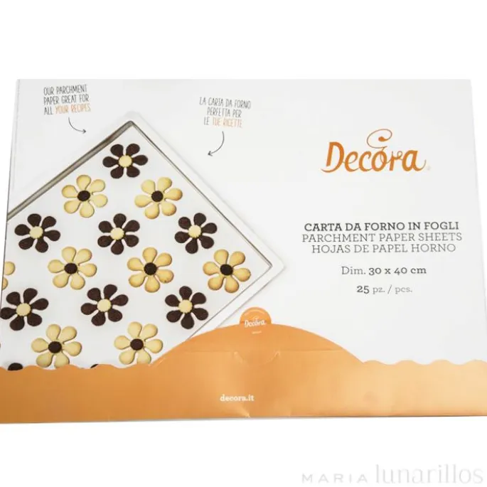 Hojas de papel vegetal para horno antiadherente (25) - Decora