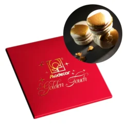Hojas doradas comestibles Golden Touch 8 x 8 cm (45) - Sin gluten - Modecor