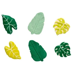 Hojas tropicales de azúcar (6) - Sin gluten - Decora