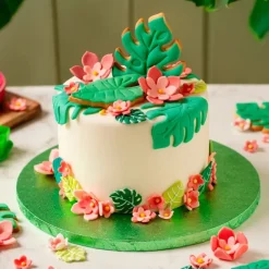 Hojas tropicales de azúcar (6) - Sin gluten - Decora