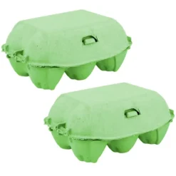 Hueveras de cartón verdes (2)