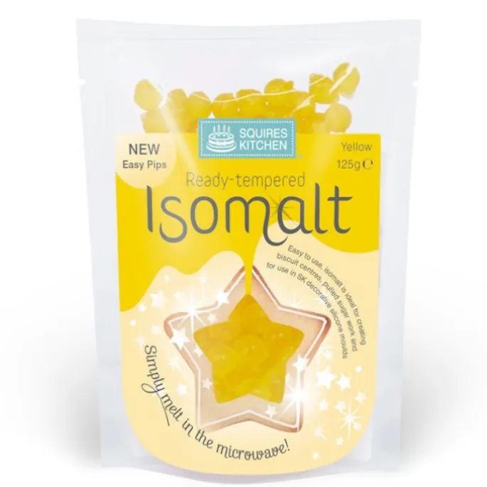 Isomalt listo para usar amarillo 125 g - Sin gluten - Squires Kitchen