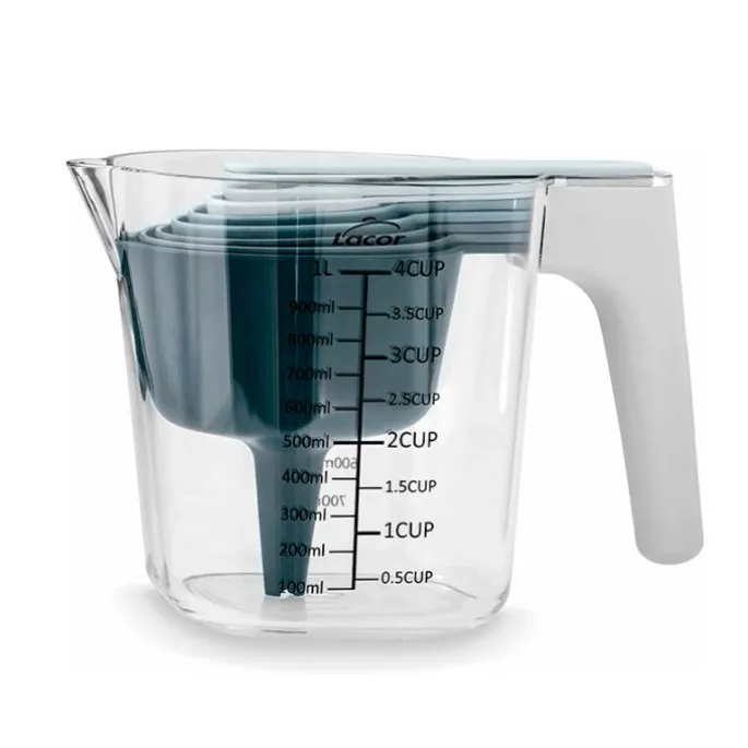 Jarra con cucharaditas y tazas medidoras Exact (9) - Lacor
