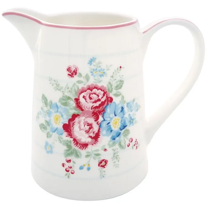Jarra de cerámica Henrietta White 1 litro - GreenGate