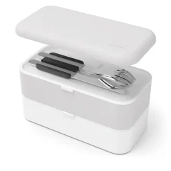 Juego 3 cubiertos con estuche negro - Acero inoxidable - Monbento