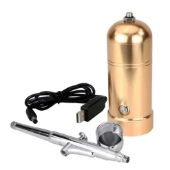 Kit aerógrafo portátil dorado - PME