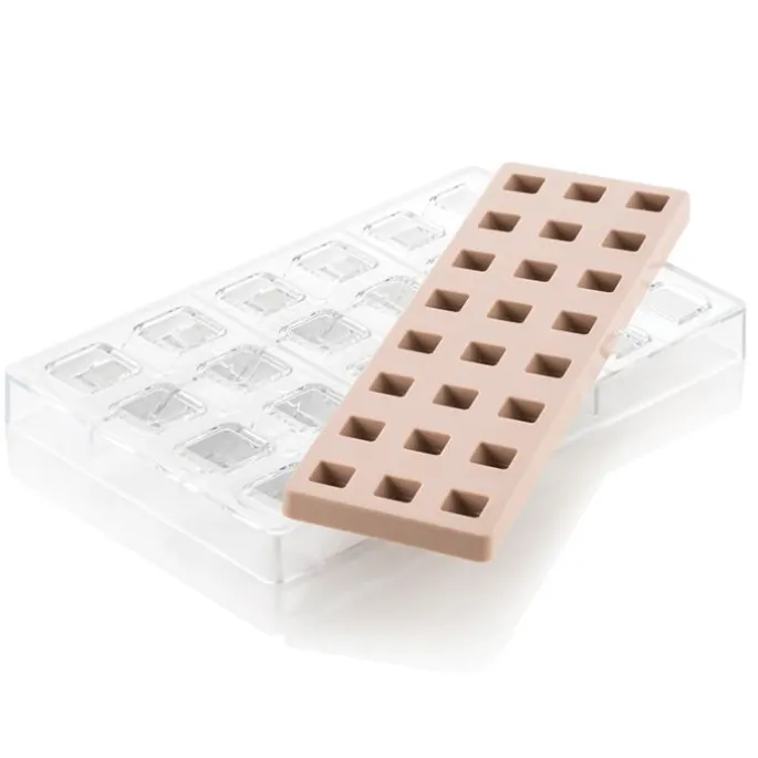 Kit bombones rellenos Chocado Quadro - Silikomart Professional