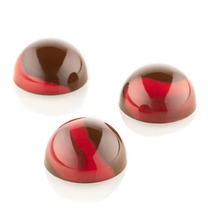 Kit bombones rellenos Chocado Semiesfera - Silikomart Professional