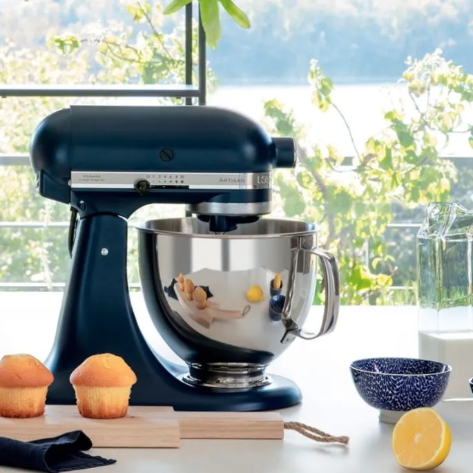 KitchenAid azul tinta mate 4,8 l - Artisan Elegance 5KSM175PS + LIBRO + REGALO UTENSILIOS COCINA