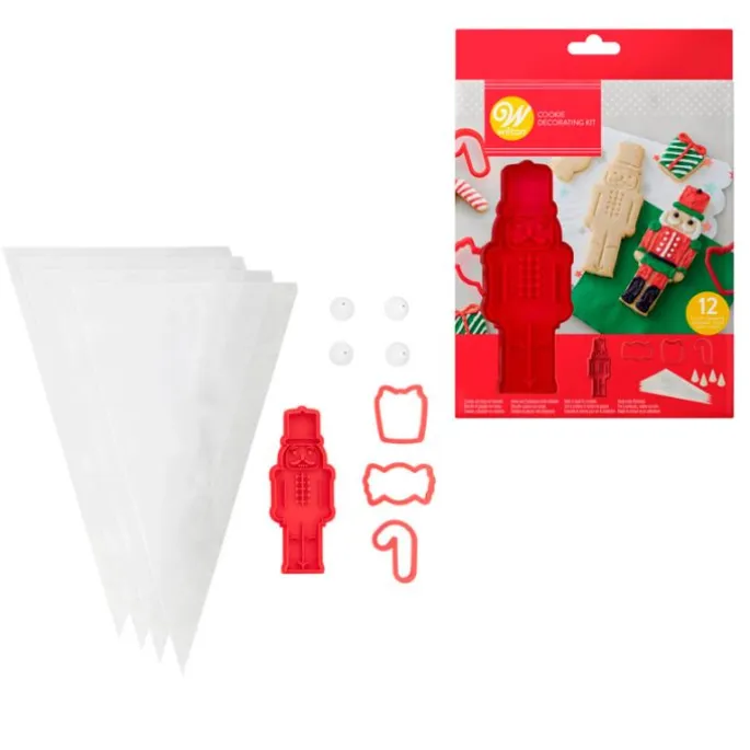 Kit cortadores, mangas y boquilla galletas Navidad - Wilton